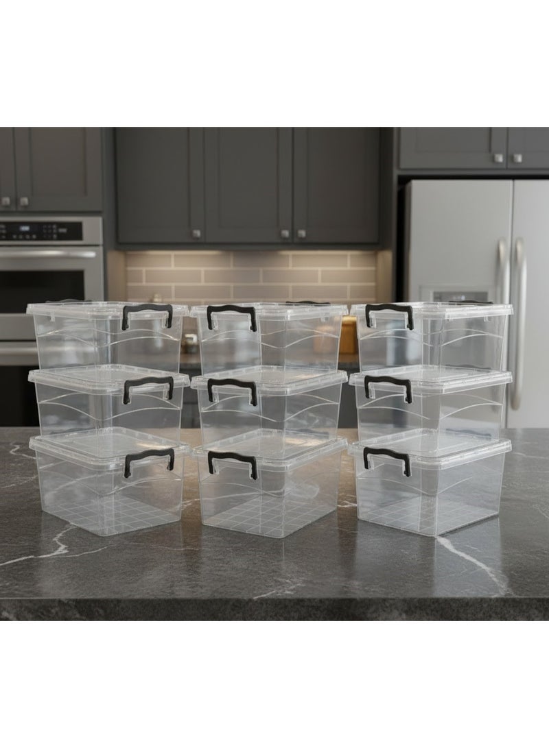 favilla Airtight food storage container set, 10piece - transparent - 1.2 liters - Image 5